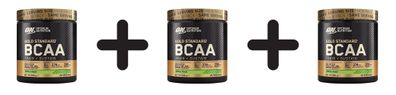 3 x Optimum Nutrition Gold Standard BCAA Train + Sustain (266g) Strawberry Kiwi