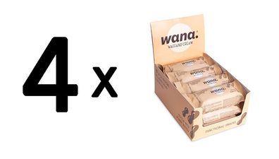 4 x Wana WaffandCream (12x43g) Chocolate and Peanut Butter Cream