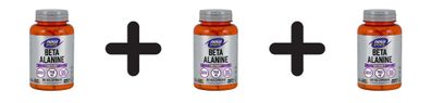 3 x Now Foods Beta Alanine 750mg (120)