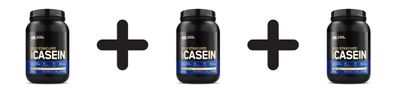 3 x Optimum Nutrition 100% Casein Gold Standard (908g) Strawberry Delight