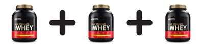 3 x Optimum Nutrition 100% Whey Gold Standard (5lbs) Unflavoured