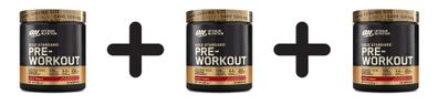 3 x Optimum Nutrition Gold Standard Pre-Work Out (330g) Fruit Punch