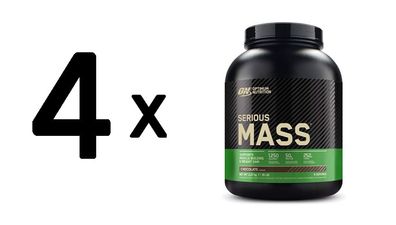 4 x Optimum Nutrition Serious Mass (6lbs) Cookies and Cream