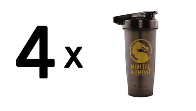 4 x Performa Shakers Performa Activ (800ml) - Mortal Kombat Logo Black