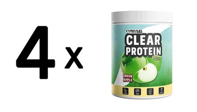 4 x ProFuel Clear Protein Vegan (360g) Green Apple