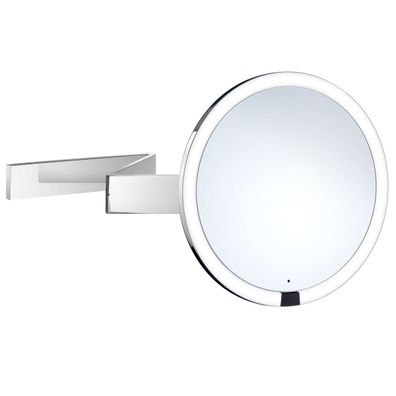 Smedbo Outline Kosmetikspiegel berührungslos mit LED-Beleuchtung PMMA rund 2-fach sch