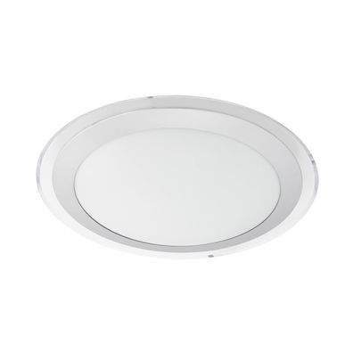 EGLO Competa 1 LED Deckenleuchte Ø335, 1-flg., weiss, silber, klar