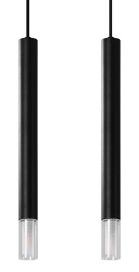 Sollux Wezyr 2 Hängelampe schwarz 2x G9 dimmbar 30x6x120cm