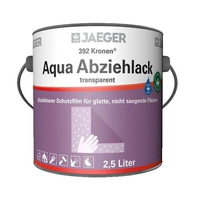 3x Jaeger 392 Kronen® Aqua Abziehlack 0,75 Liter blau lasierend