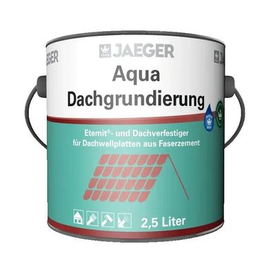 Jaeger 619 Aqua Dachgrundierung 2,5 Liter grün lasierend