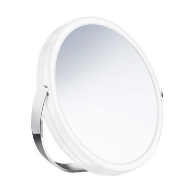 Smedbo Outline Kosmetikspiegel LED 7-Fach und Normal mit schwenkbarem Stellfuss FK444