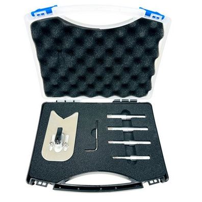 Diamant-Trockenbohrkronen Paraffin Set mit Edelstahl-Anbohrlehre Ø 6, 8, 10, 12 mm, A