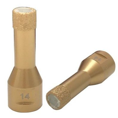 Goldene Diamant-Trockenbohrkrone M14 | ß 14 mm | Art. 50398