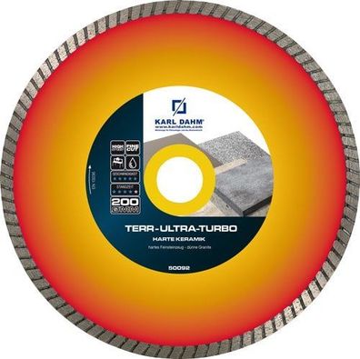 Diamant-Trennscheibe TERR Ultra Turbo ß 200 mm Art. 50092