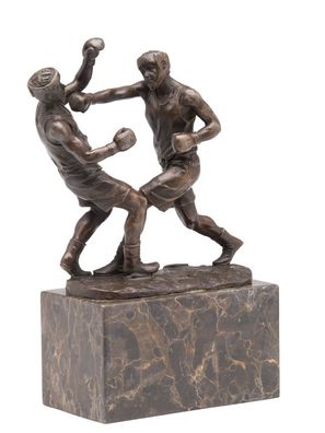 Bronzefigur Boxen Boxer Bronze Trophäe Skulptur Figur Pokal