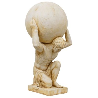 XL Atlas Titan Weltkugel Skulptur Figur Statue Garten Haus Antik-Stil 69cm