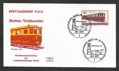 FDC Berlin Berliner Verkehrsmittel Stadtbahn 1932 18.1.1971