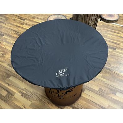 Deinwerk Abdeckung für Plancha Platte Ø 90 cm diffusionsoffen mit Deinwerk Logo
