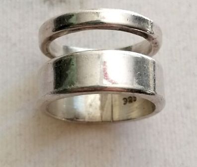 Massive Antik Silber Ring 925, Gr.53, Art Deco, 10,75g