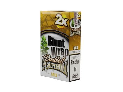 Blunt Wrap - Gold - Double Platinum - 2 Papers - King Size - Hanf Hemp Blättchen