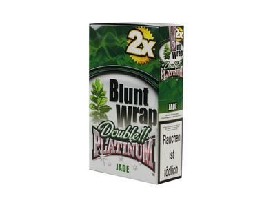 Blunt Wrap - Jade - Double Platinum - 2 Papers - King Size - Hanf Hemp Blättchen