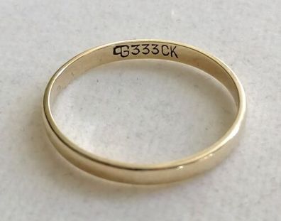 Goldring Ehering Gelbgold Ring 333 CK, Gr. 53, kein Gravur