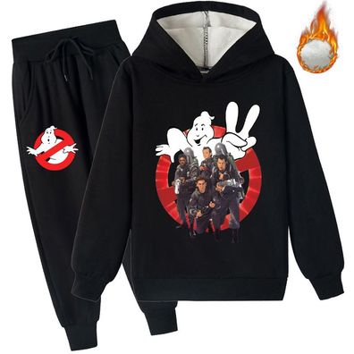 Junge 2er Set Hoodie Pants Ghostbusters II Peter Ray Mashmallow Pullover Hose Anzug