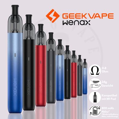 Geekvape WENAX M1 E-Zigarette Pod System Kit 800mAh I Starter Set E-Shisha Vape