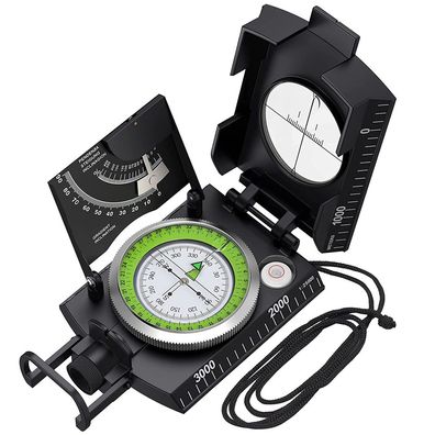 Militär Kompass Marschkompass Taschenkompass mit Klinometer