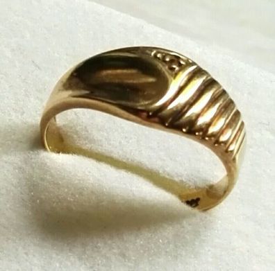 Antik Goldring Gelbgold Ring 333 , Gr. 50, Art Deco