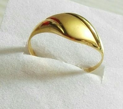 Goldring Gelbgold Ring 333 , Gr. 66, Art Deco, Neuwertig