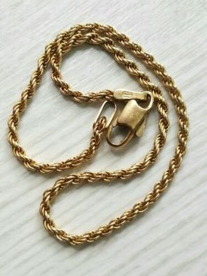 Gold Armband kordelkette Gelbgold 333, Lange 19 cm, Breite 2mm, Top