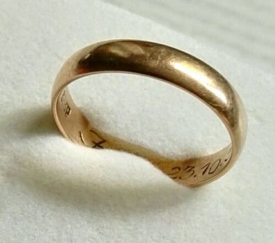 Goldring Ehering Ring 333 , Gr. 56, sehr schön