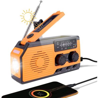 Kurbelradio mit Handyladefunktion Solar Radio Radio mit Handkurbel