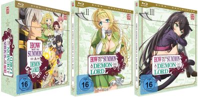 How Not to Summon a Demon Lord - Vol.1-3 + Sammelschuber - Limited Blu-Ray - NEU