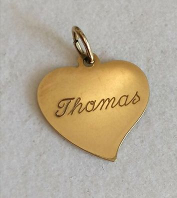 Gold Kette Anhänger Herz Gelbgold 333 "Thomas "