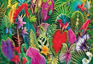Blooming Paradise: Tropisches Grün