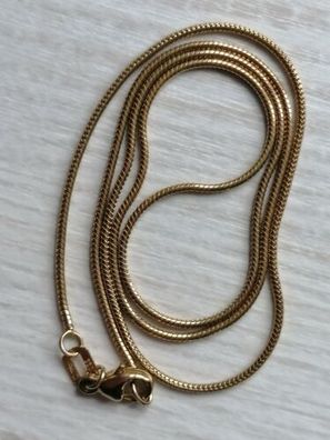 Gold Kette Schlangekette Gelbgold 333, Länge ca 42.5cm, 4.18 g, Neuwertig, Top