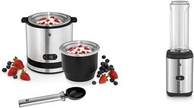 WMF KÜCHENminis - Eismaschine für Frozen Yogurt Sorbets und Eiscreme 300ml Edelstahl