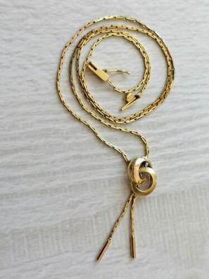 Gold Kette Collier Gelbgold 333 von FB, Länge 45 cm, 4.76g, Art Deco, Top!!