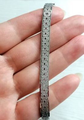 Elegante Massive Silber 835 Armband, Länge 19 cm, Breite 7mm, ca 14g, Neu , Top!