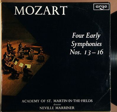 Argo ZRG 594 - Four Early Symphonies Nos. 13 - 16