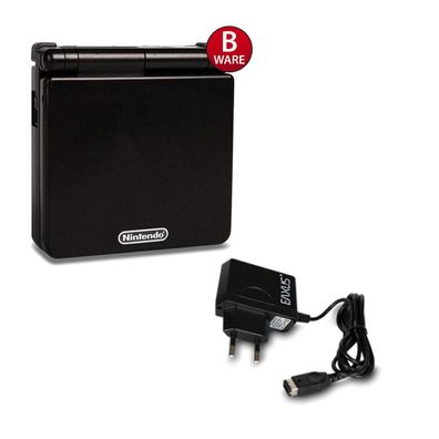 Gameboy Advance SP Konsole in Schwarz / Black + original Ladekabel #56B