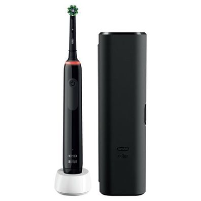 Oral-B Elektrische Zahnbürste Pro 3 3500 Black Edition mit Reiseetui