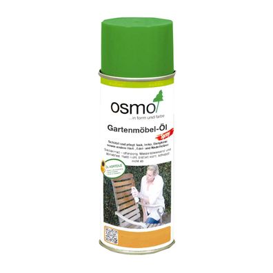 OSMO Gartenmoebel-oel SPRAY - 0.4 LTR (008 Farblos) Holzpflege Holzschutz