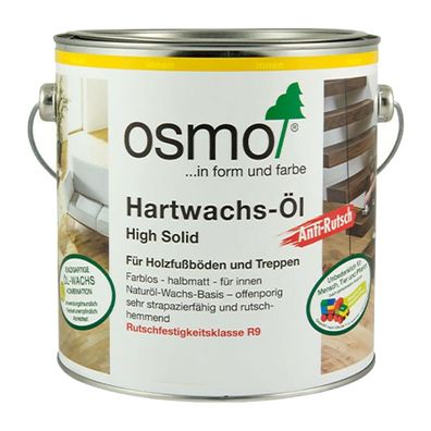 OSMO Hartwachs-oel ANTI RUTSCH - 2.5 LTR (FARBLOS Halbmatt) Fussbodenschutz