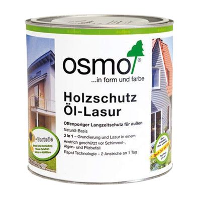 OSMO Holzschutz Öl-Lasur 2.5 Liter 2in1 Holzlasur Holzschutzlasur Farbwahl