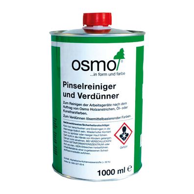 OSMO Pinselreiniger UND Verduenner - 1 LTR (8000 Farblos) Malerbedarf