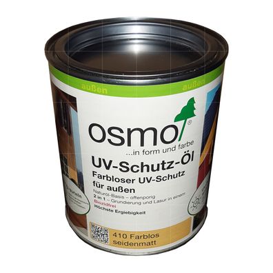 OSMO UV-SCHUTZ-OEL OHNE Filmschutz - 0.75 LTR (410 Farblos Seidenmatt)