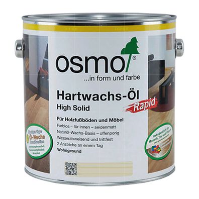 OSMO Hartwachs Öl Rapid 0.75 Liter Holzöl Bodenöl Hartwachsöl Glanzgrad Wählbar